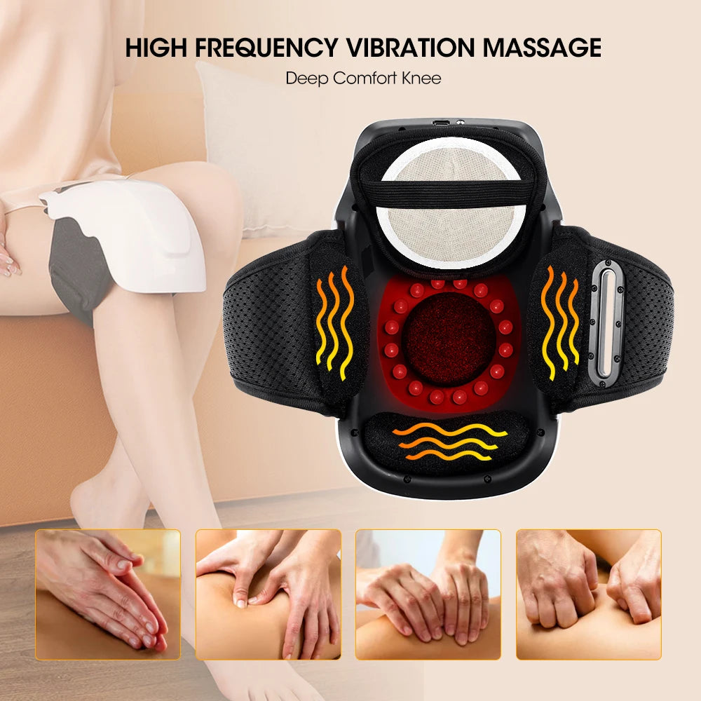 Hailicare Wireless Heated Knee Massager With Infrared Air Compression