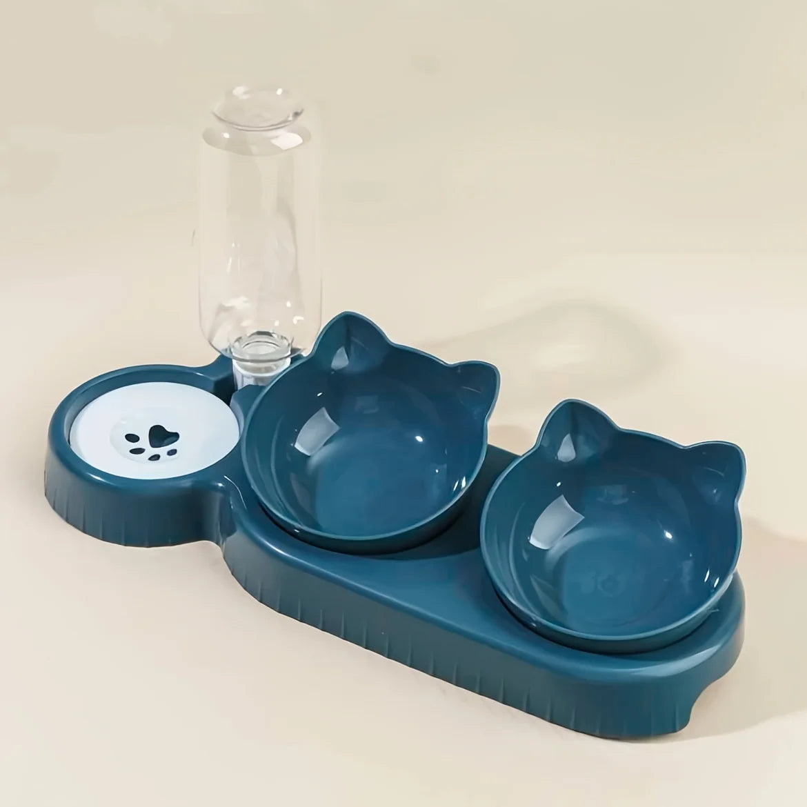 Gravity Pet Food And Water Bowl Set For Neck Protection