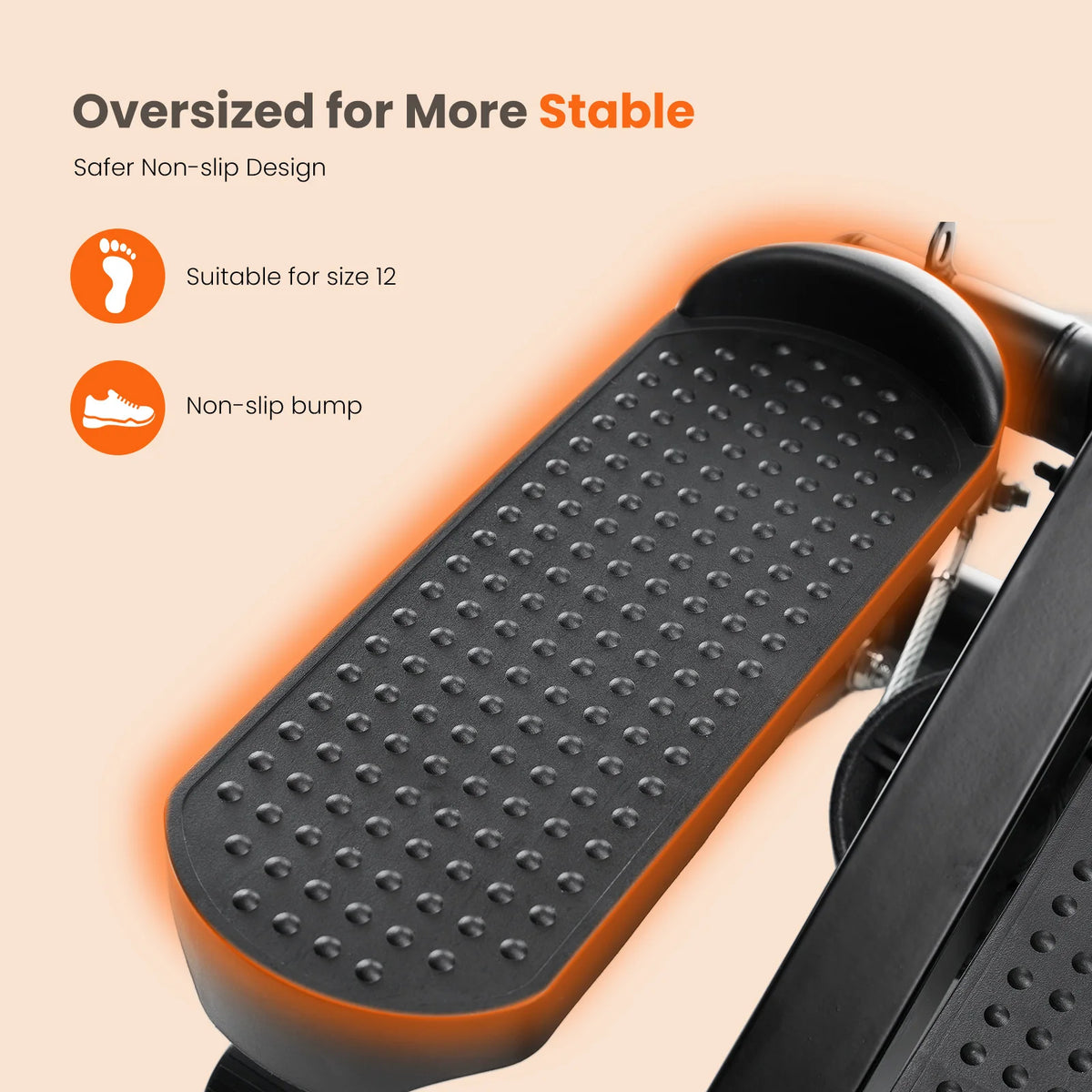 Mini Stepper With Resistance Bands For Home Cardio Workouts