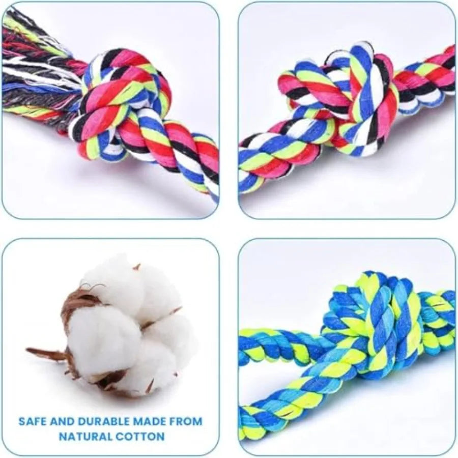 Heavy Duty Dog Nylon Rope Teeth Cleaning Tug Of War