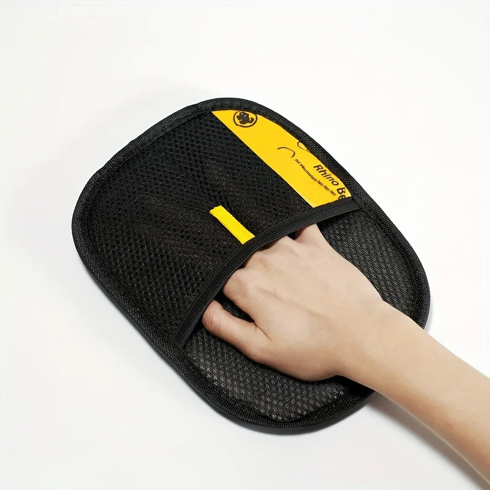 Pet Grooming Gloves for Static Hair Removal and Shedding Control
