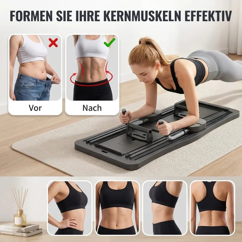 4 In 1 Foldable Ab Workout Board With Resistance Bands