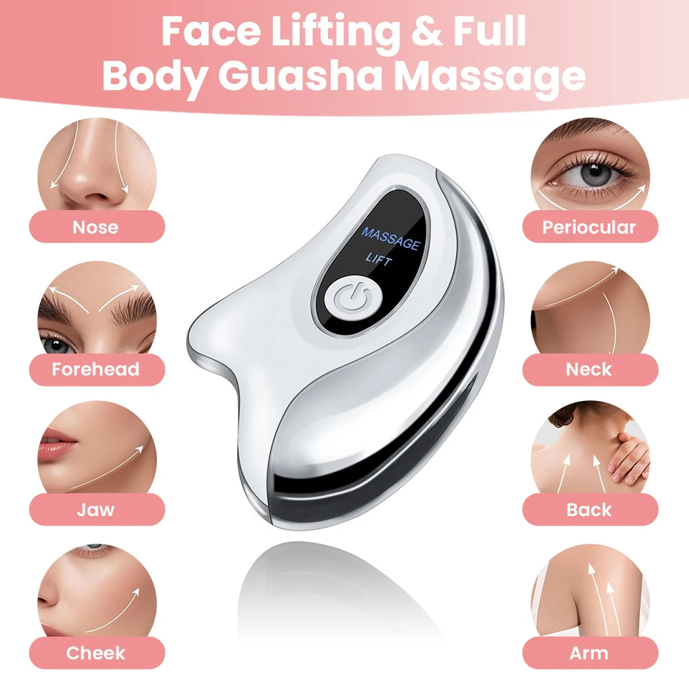 Hailicare Heated Gua Sha Facial Massager With Vibration