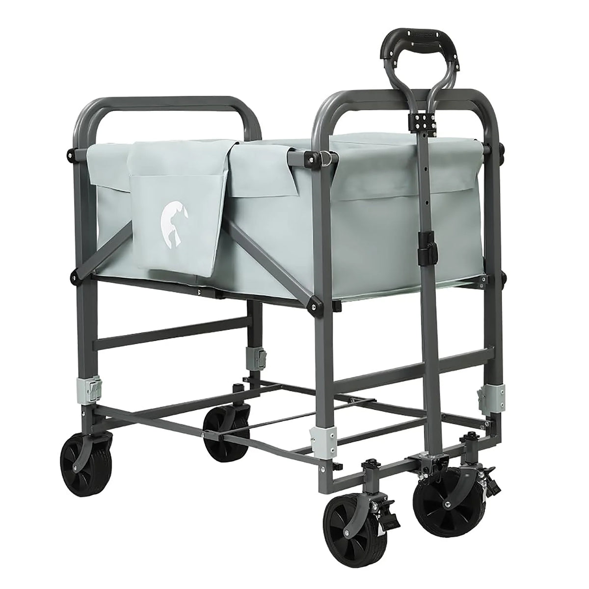 DishyKooker Portable Folding Dog Bath Tub With Rolling Cart