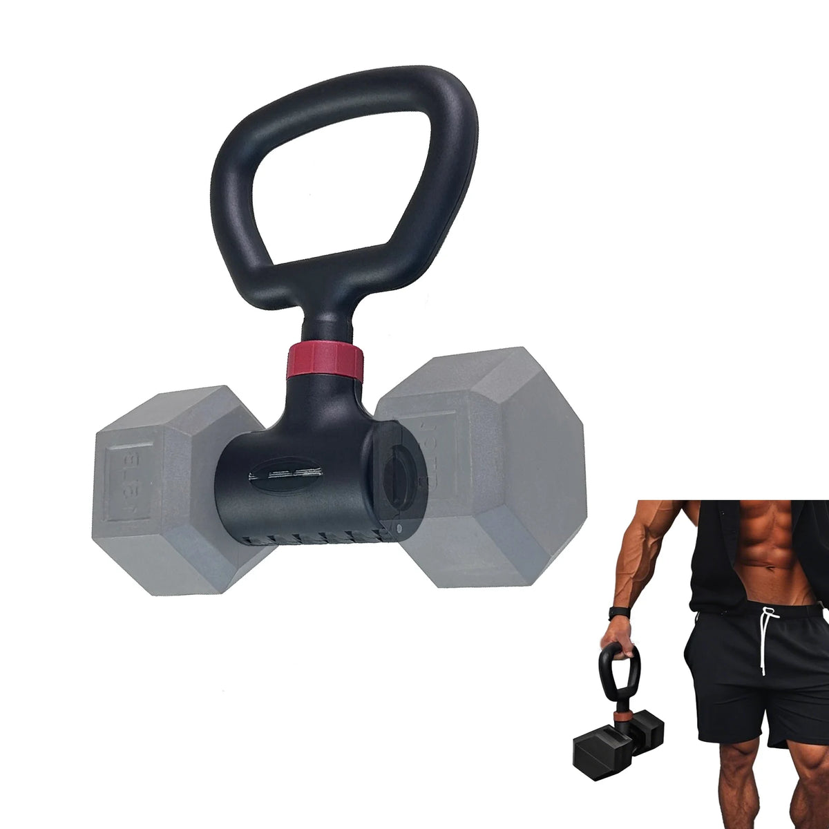 MARSAFIT Dumbbell Converter for Barbell and Kettlebell Home Fitness Sets