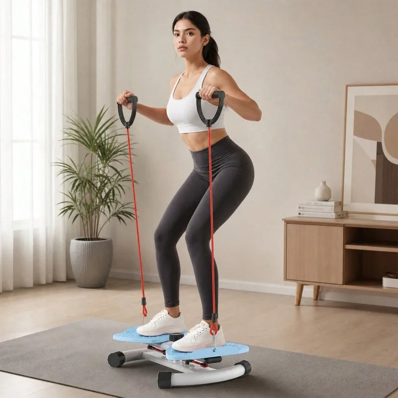 Multifunctional Twist Waist Disc Board With Resistance Bands