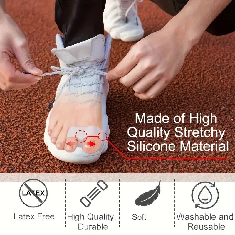 Soft Silicone Double Loop Toe Separators For Daily Foot Care
