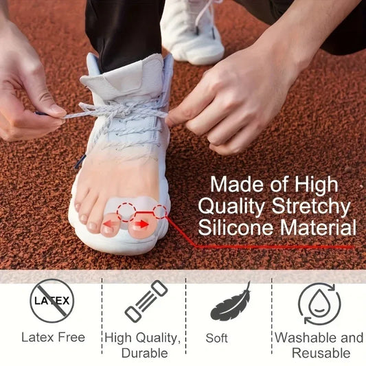 Soft Silicone Double Loop Toe Separators For Daily Foot Care