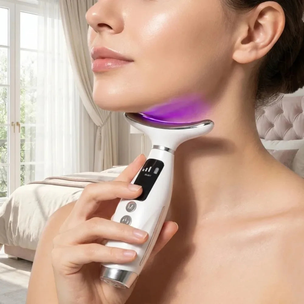Hailicare Led Photon Therapy Neck Facial Lifting Massager