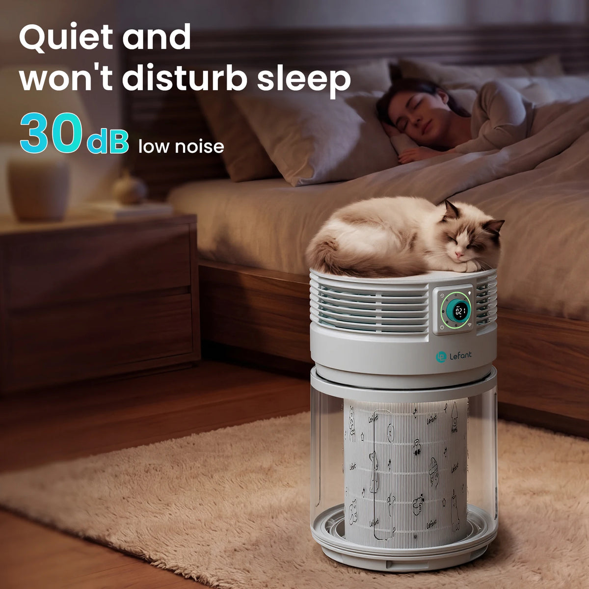 Lefant H13 True HEPA Air Purifier For Pets And Odors