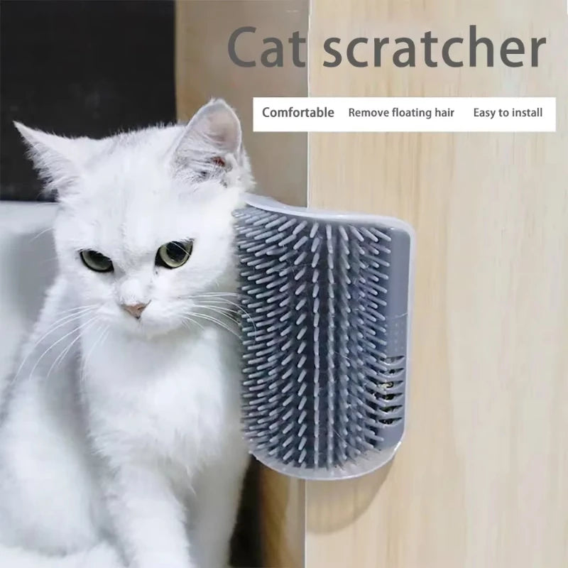 Essential Pet Grooming Brush And Scratcher With Integrated Catnip