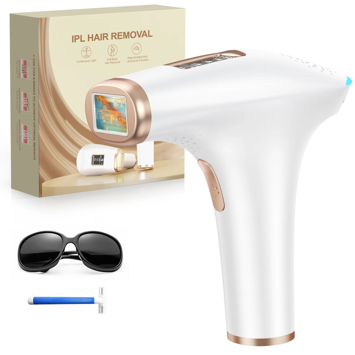 Totmizby Ipl Hair Removal Device For Whole Body And Facial Use