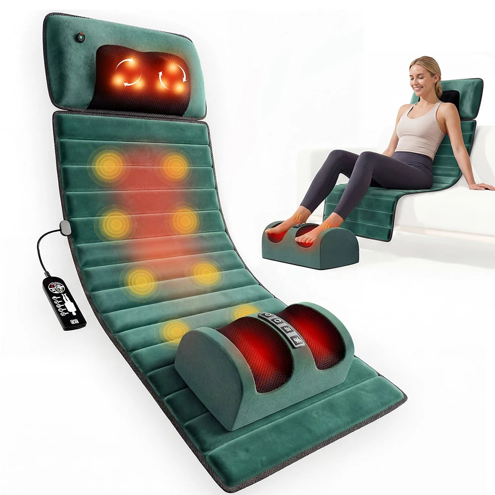 HIMOUTA Full Body Massage Mat With Heat And Vibration