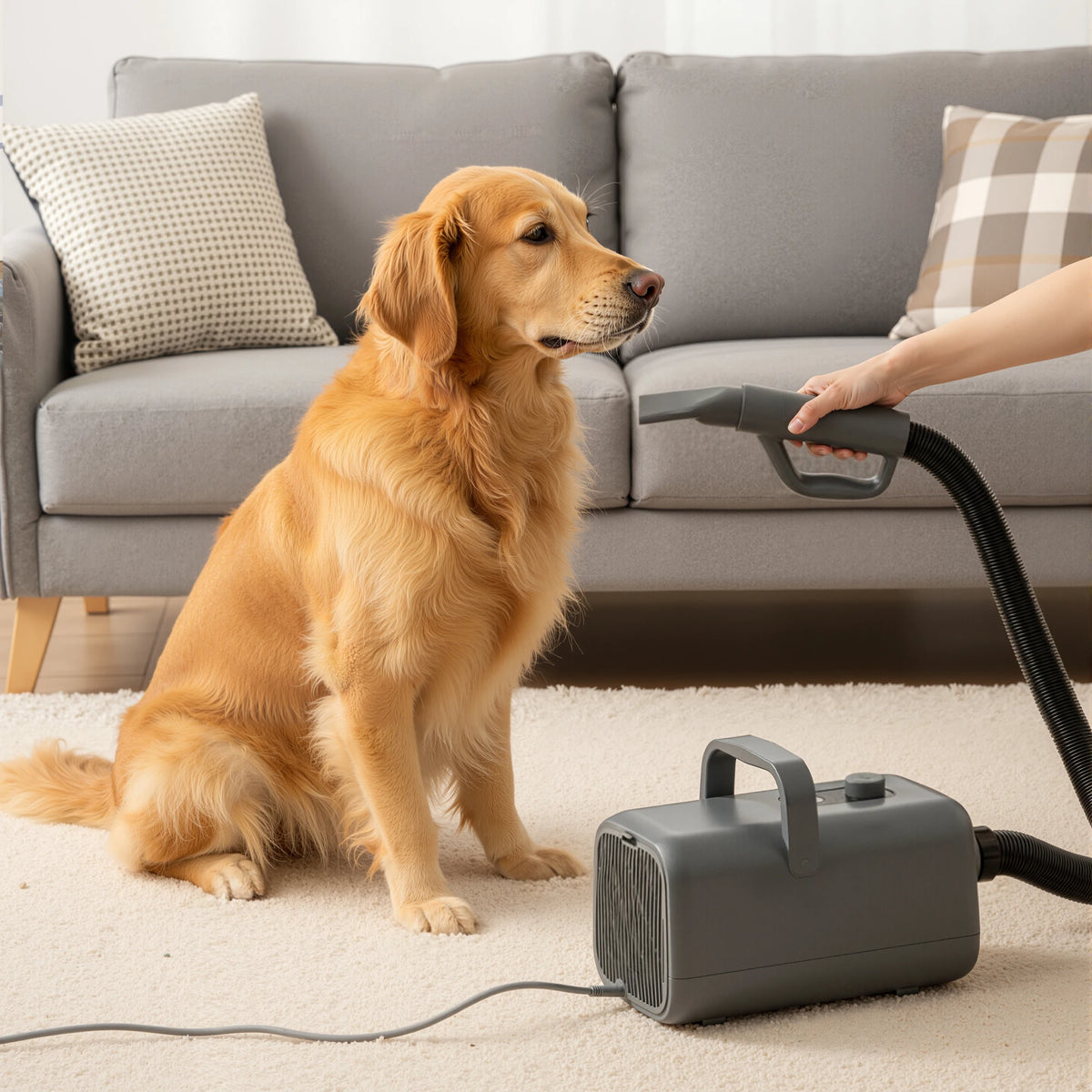 JHK Pet Grooming Vacuum Dryer Kit With Adjustable Heat