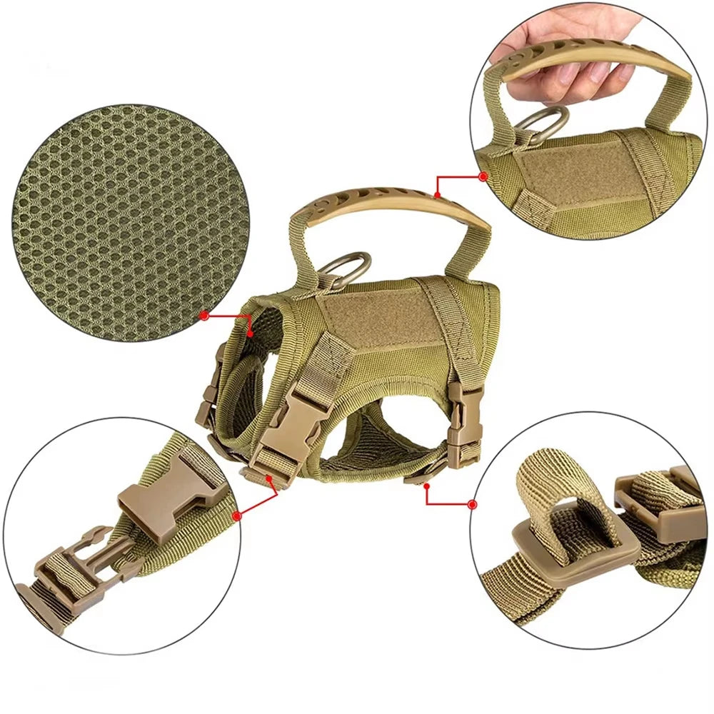 Petravel Breathable Mesh Escape Proof Cat Tactical Vest
