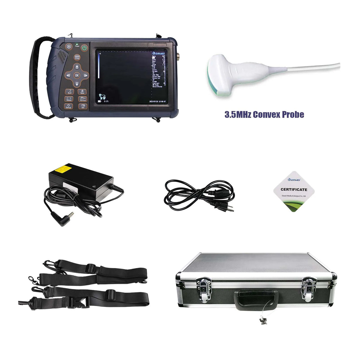 DAWEI Portable Veterinary Ultrasound Scanner B-Ultra Handheld For Farm Animals