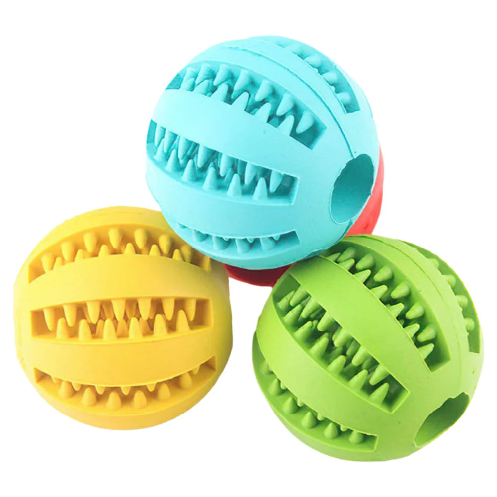 Professional Interactive Rubber Dog Leaking Chew Toy Training Puzzle Ball