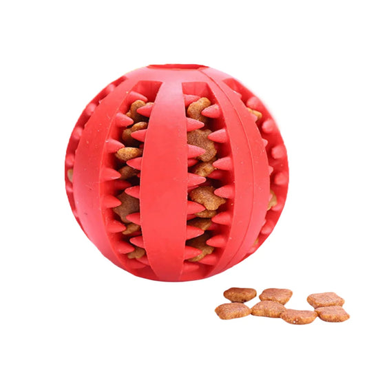 Professional Interactive Rubber Dog Leaking Chew Toy Training Puzzle Ball