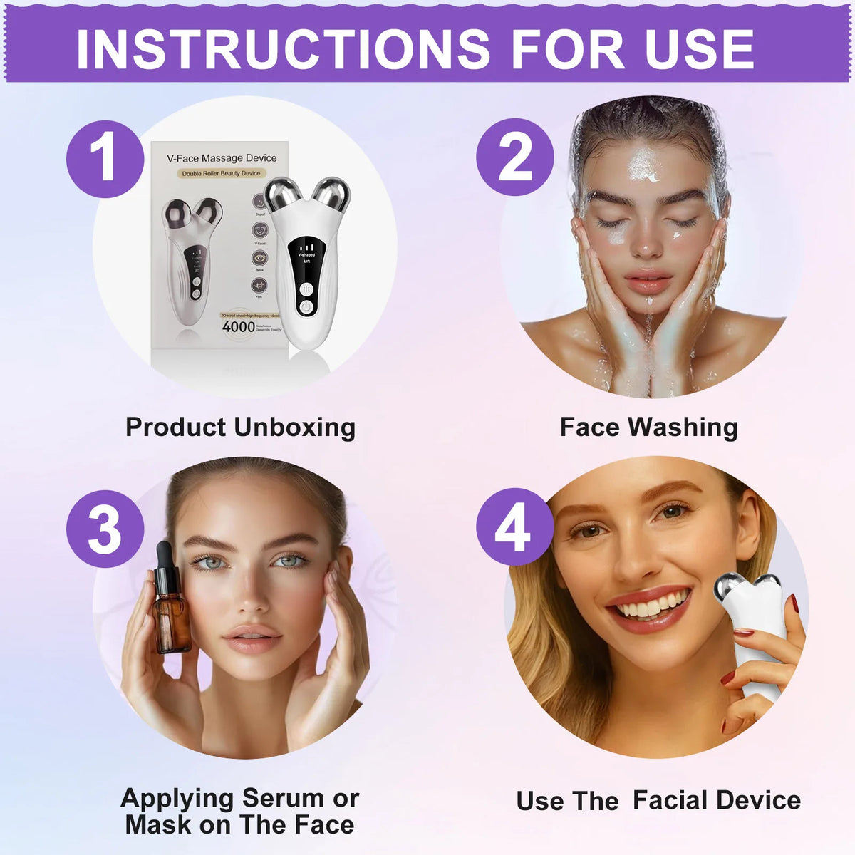Cloud Prime Electric Roller Massager for Face and Neck Care