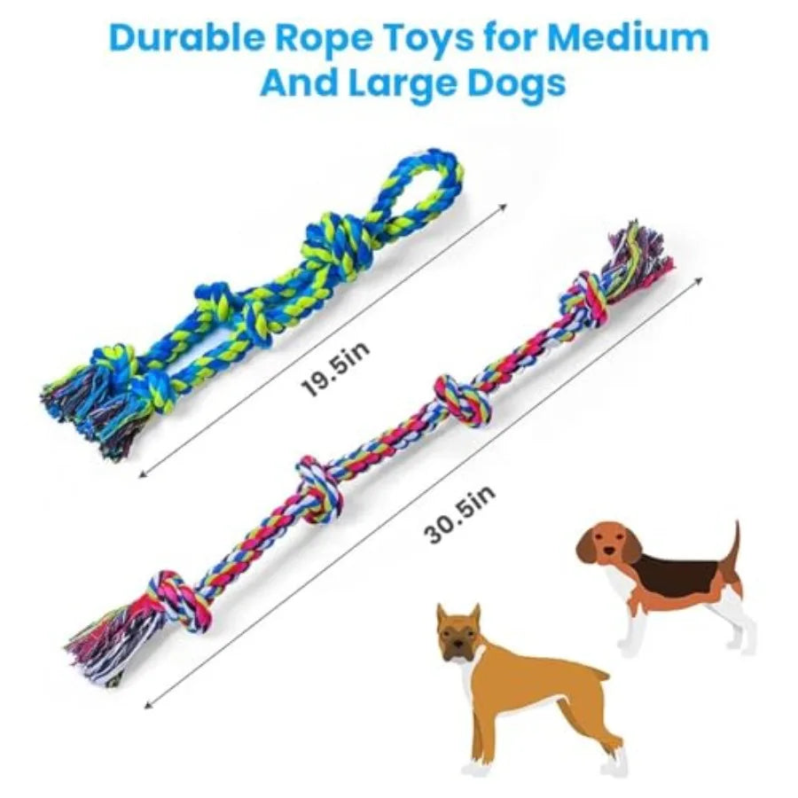 Heavy Duty Dog Nylon Rope Teeth Cleaning Tug Of War