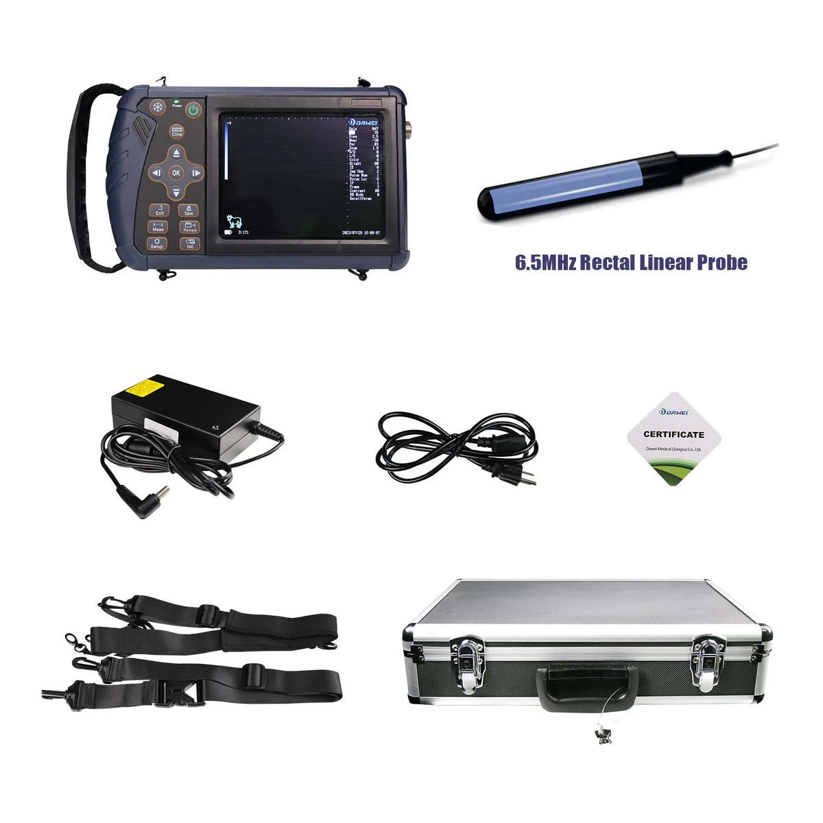 DAWEI Portable Veterinary Ultrasound Scanner B-Ultra For Farm Animals
