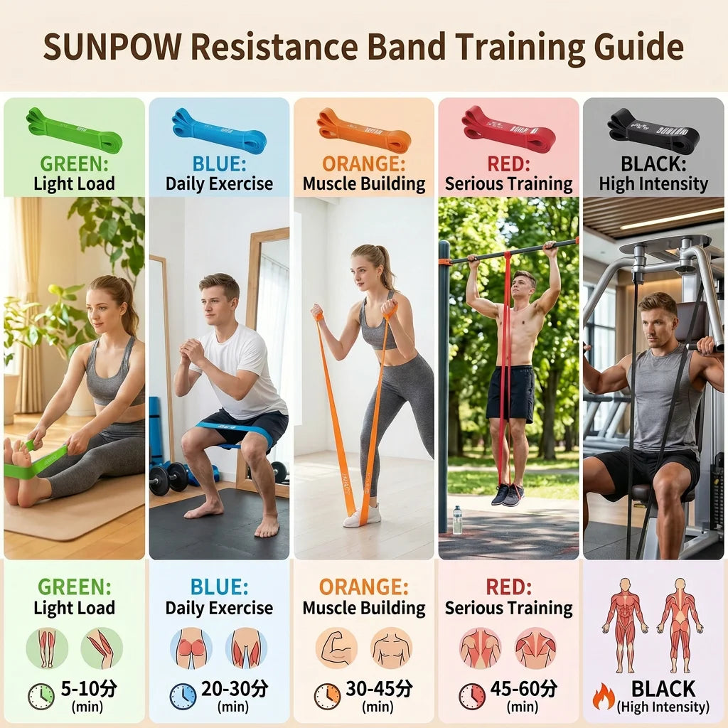 Sunpow Heavy Duty Natural Latex Pull Up Assistance Bands