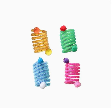 Interactive Elastic Spring Cat Toy Bite Resistant For Active Cats