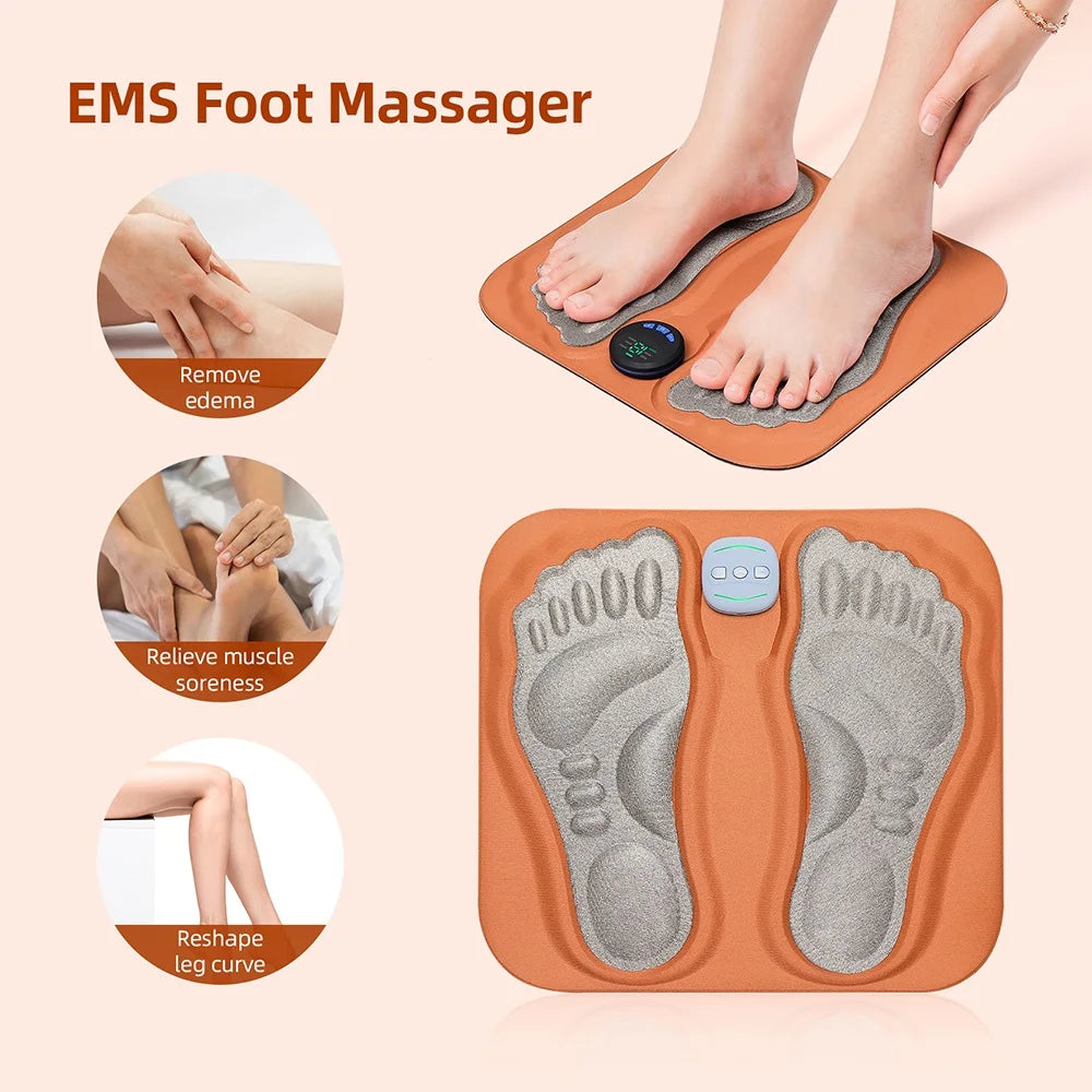 Foreverlily Rechargeable Foot Massager Pad With Remote Control
