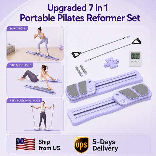 WSUEL Pilates Reformer Board For Full Body Home Workouts