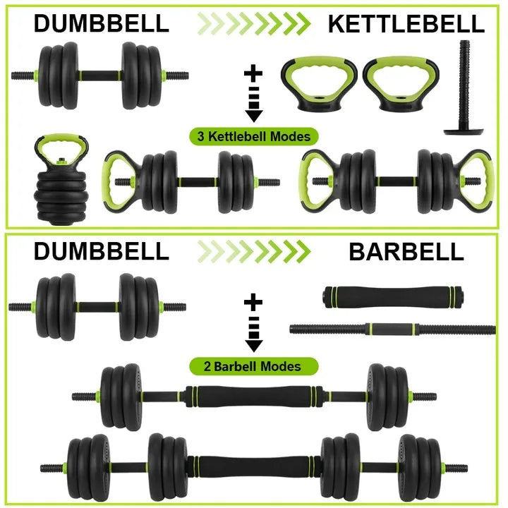 Twister.Ck Adjustable Dumbbells With Connector Home Gym Fitness Exercise Set