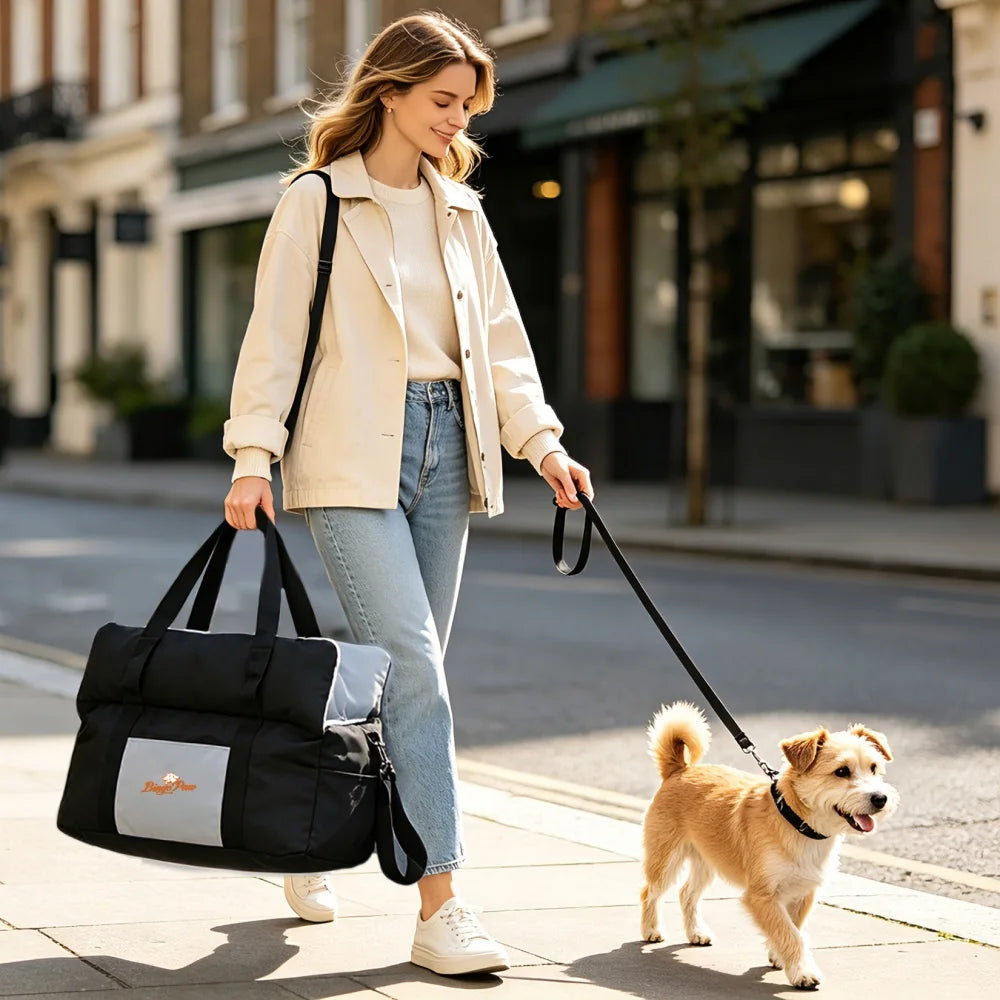 Borwart Portable Dog Car Seat With Safety Belt