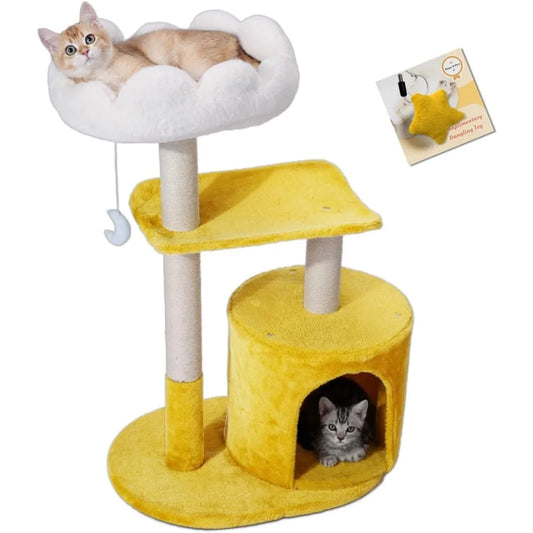 NBVCX Tiered Cat Tree Tower Premium Bed Condo Scratching Posts