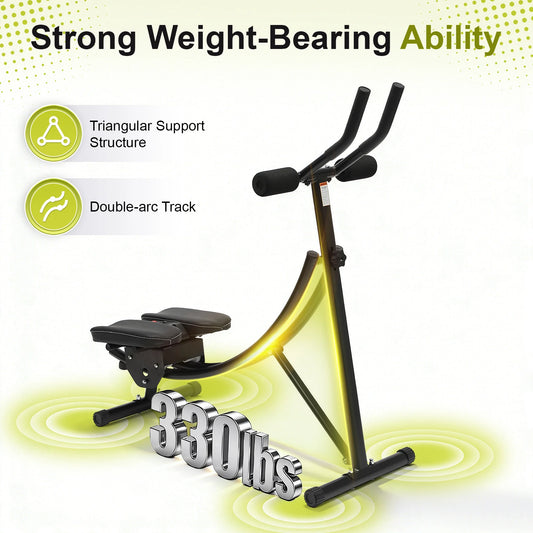 Adjustable Dual Arc Core Trainer With LED Display