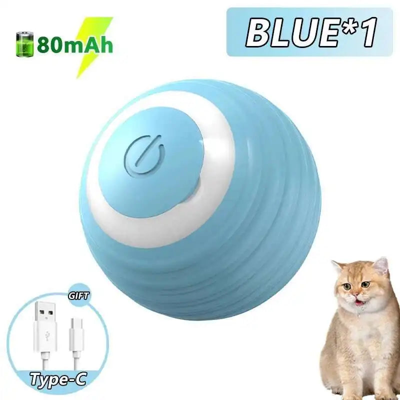 Automatic Rolling Interactive Dog Toy Ball With Glowing Lights