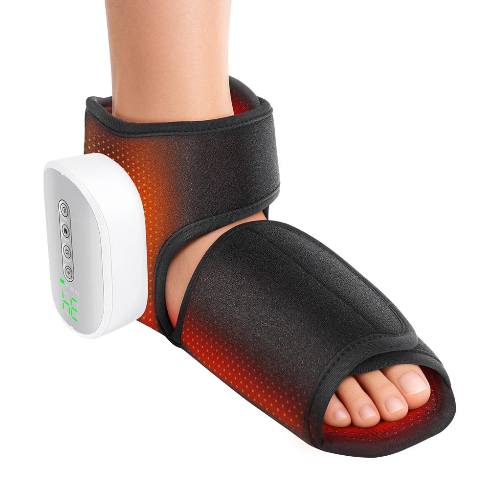 Hailicare Heated Foot Massager with Air Compression for Muscle Relaxation