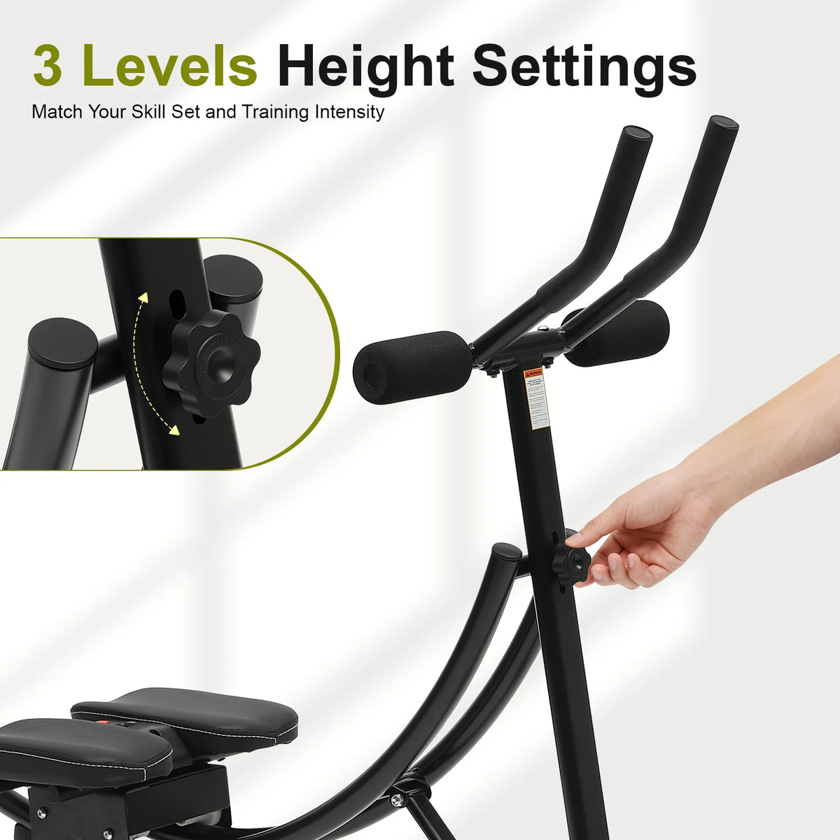 Adjustable Dual Arc Core Trainer With LED Display