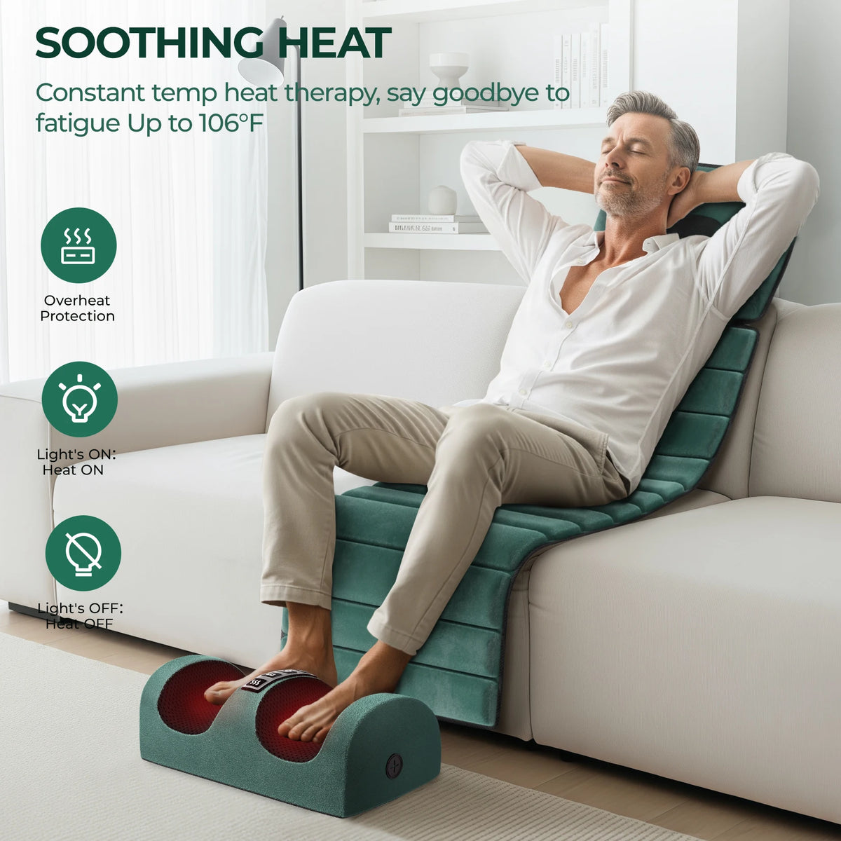 HIMOUTA Full Body Massage Mat With Heat And Vibration