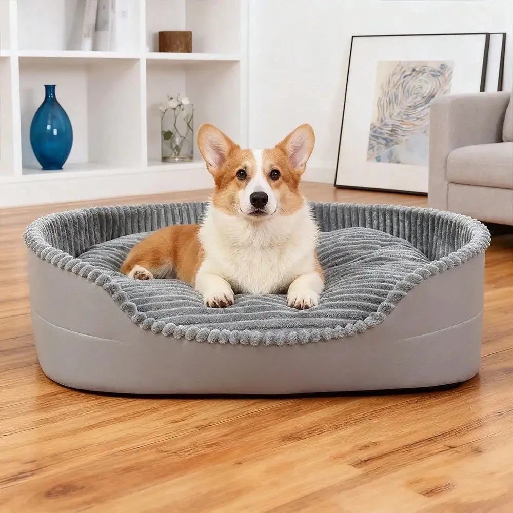 Soft Machine Washable Cotton Pet Bed For Dogs And Cats