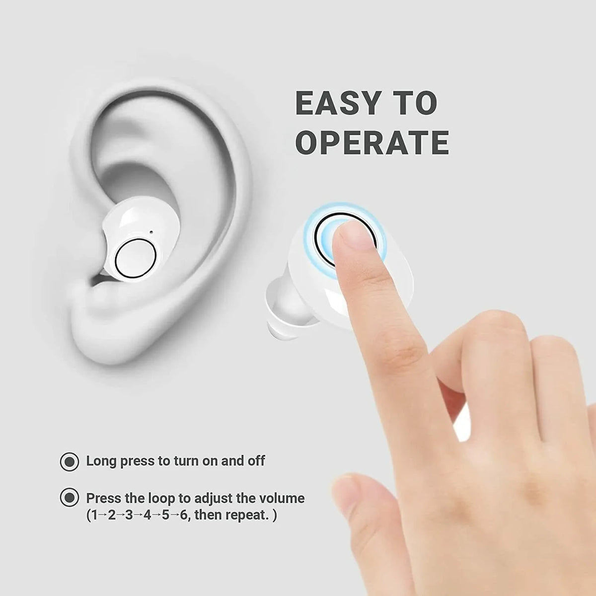 JINGHAO Rechargeable Digital Hearing Aid Sound Amplifier