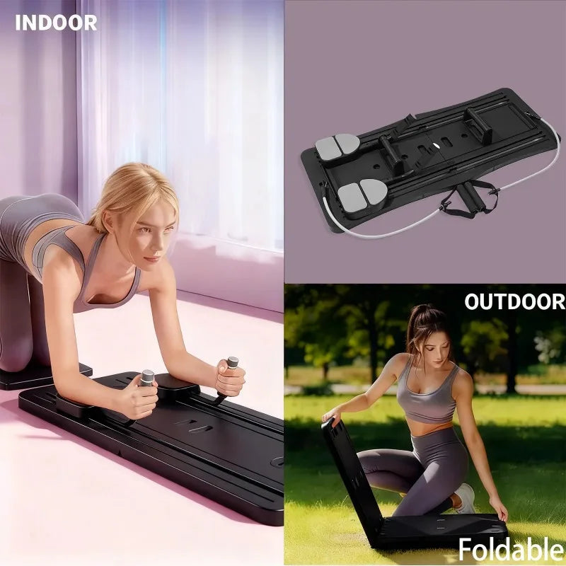 4 In 1 Foldable Ab Workout Board With Resistance Bands