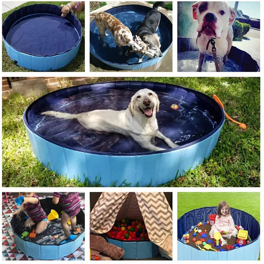 Portable Dog Pool Bath Tub For Large Dogs Foldable Waterproof