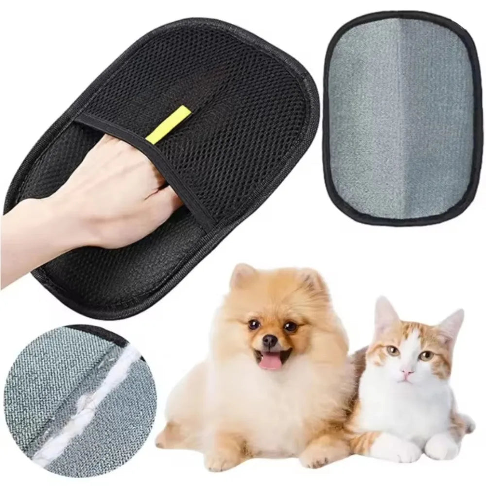 Pet Deshedding Grooming Gloves for Dogs Cats and Rabbits