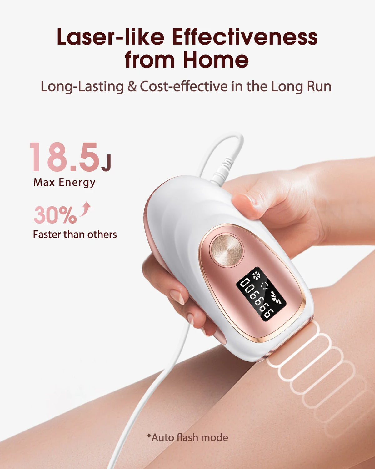 Totmizby Portable IPL Ice Cooling Laser Hair Removal Device