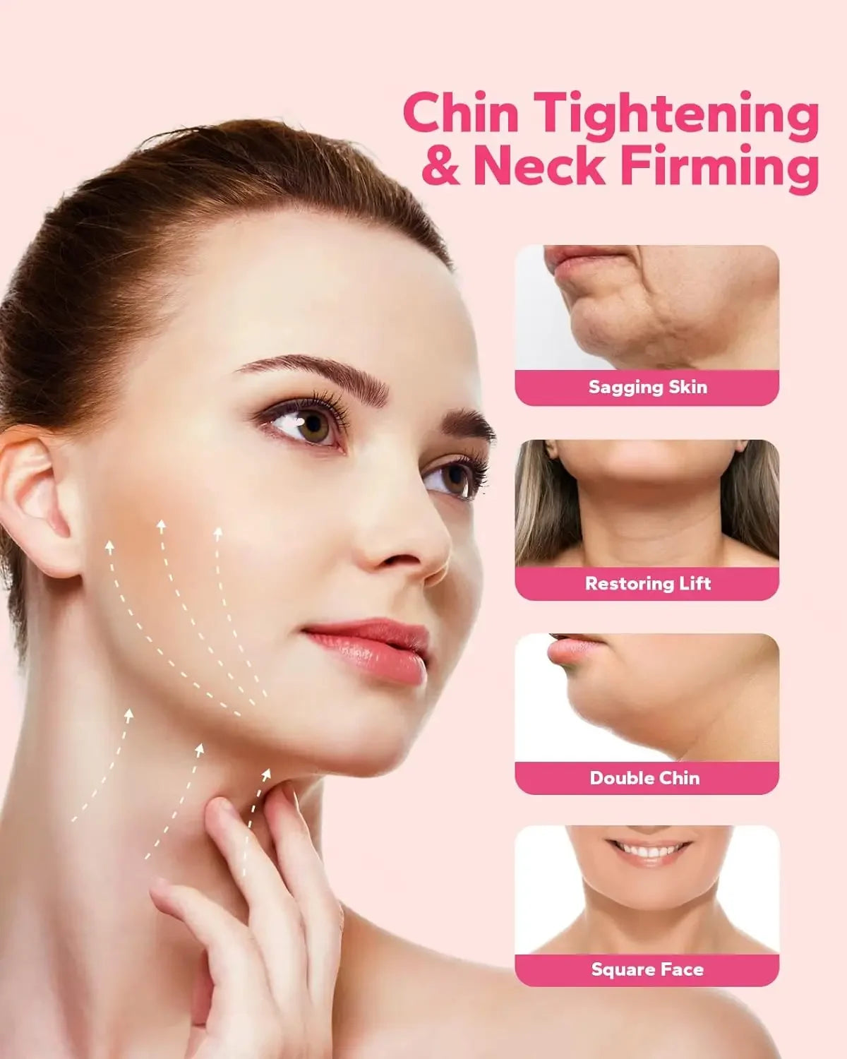 Reusable V Shaped Facial Strap For Daily Skin Care Support