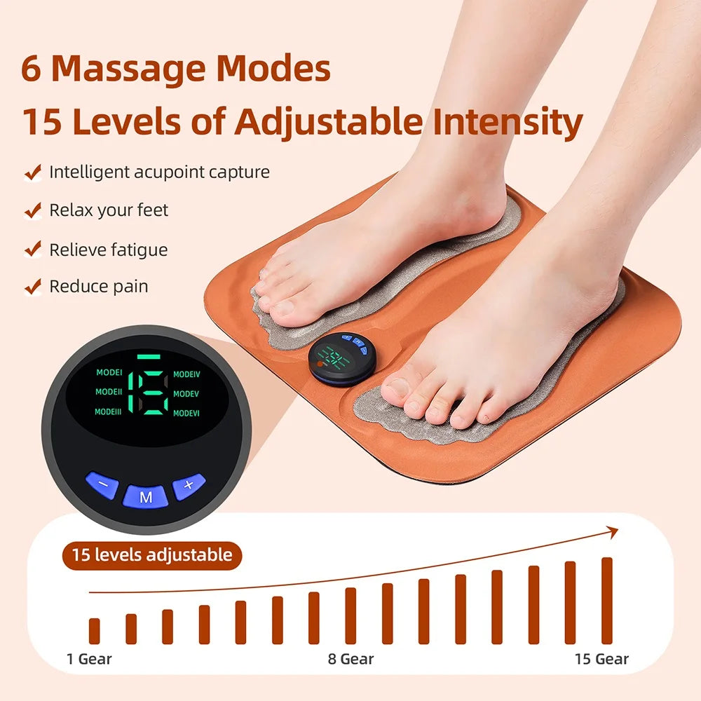 Foreverlily Rechargeable Foot Massager Pad With Remote Control