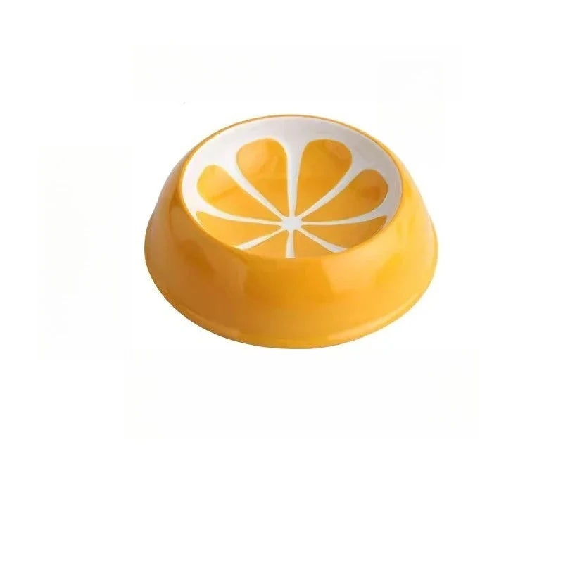 Watermelon Strawberry Shaped Pet Ceramic Bowl For Cats And Dogs