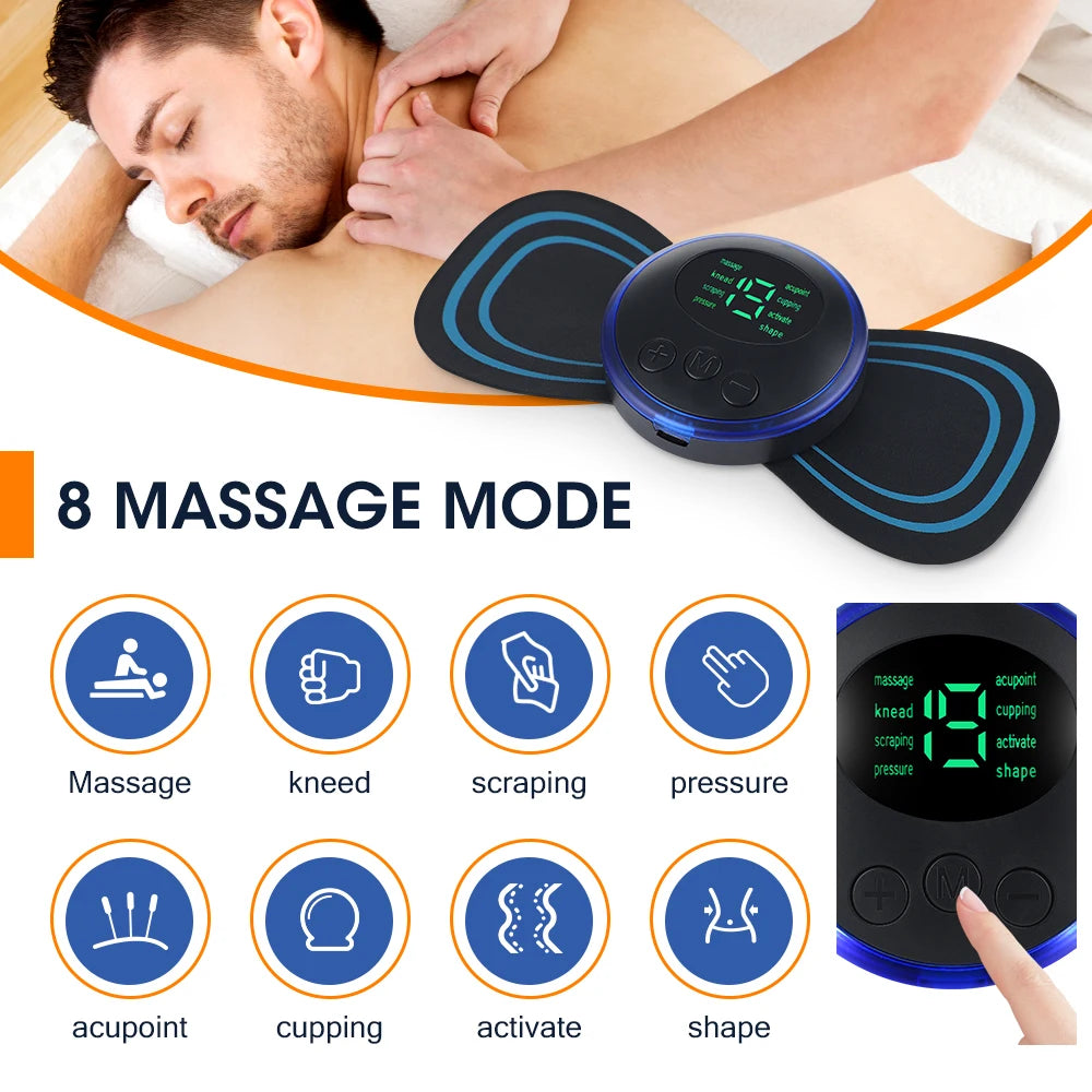 Hailicare Electric Portable Neck Massager Cervical Muscle Relaxation Patch