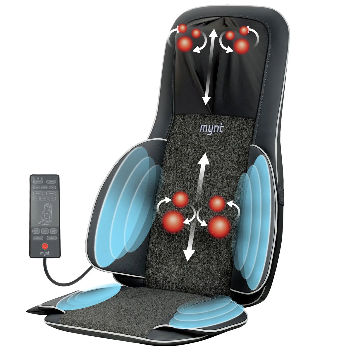 Shiatsu Neck And Back Massager With Heat For Chairs
