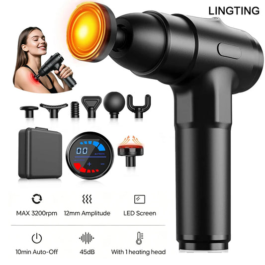 Lingteng Deep Tissue Percussion Massage Gun With Muscle Recovery
