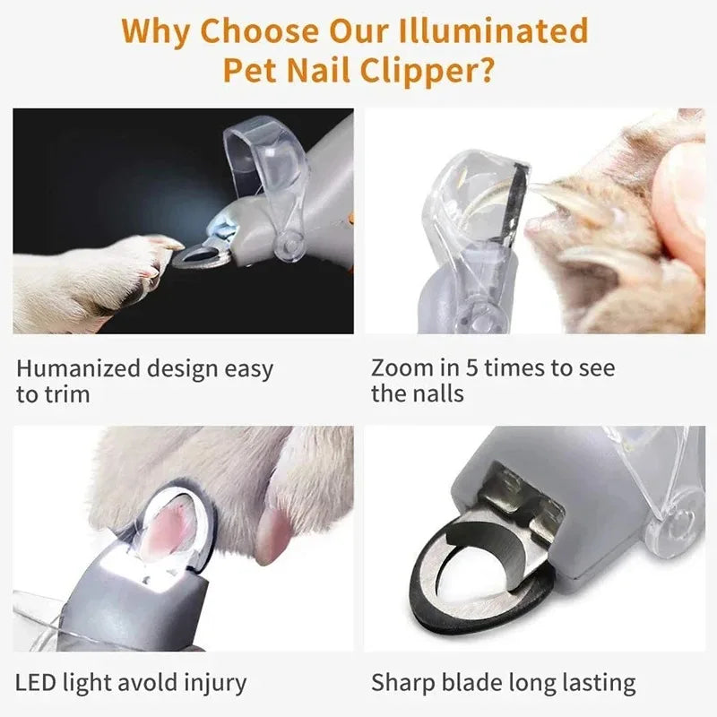 Lism Portable Led Nail Trimmer For Dogs And Cats